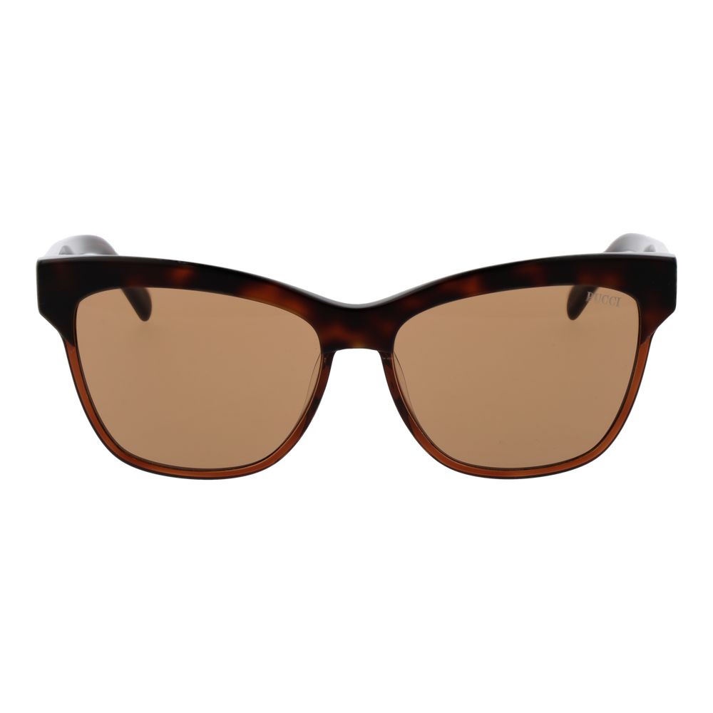 Emilio Pucci Brown Acetate Sunglasses - Image 2