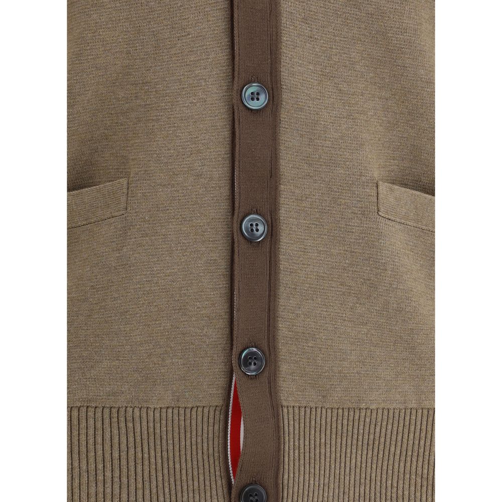 Thom Browne Brown Cotton Cardigan - Image 3