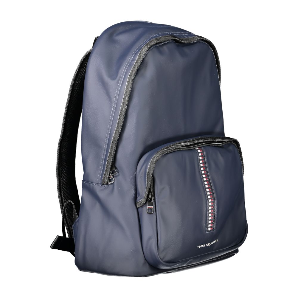 Tommy Hilfiger Blue Polyurethane Men's Backpack - Image 3
