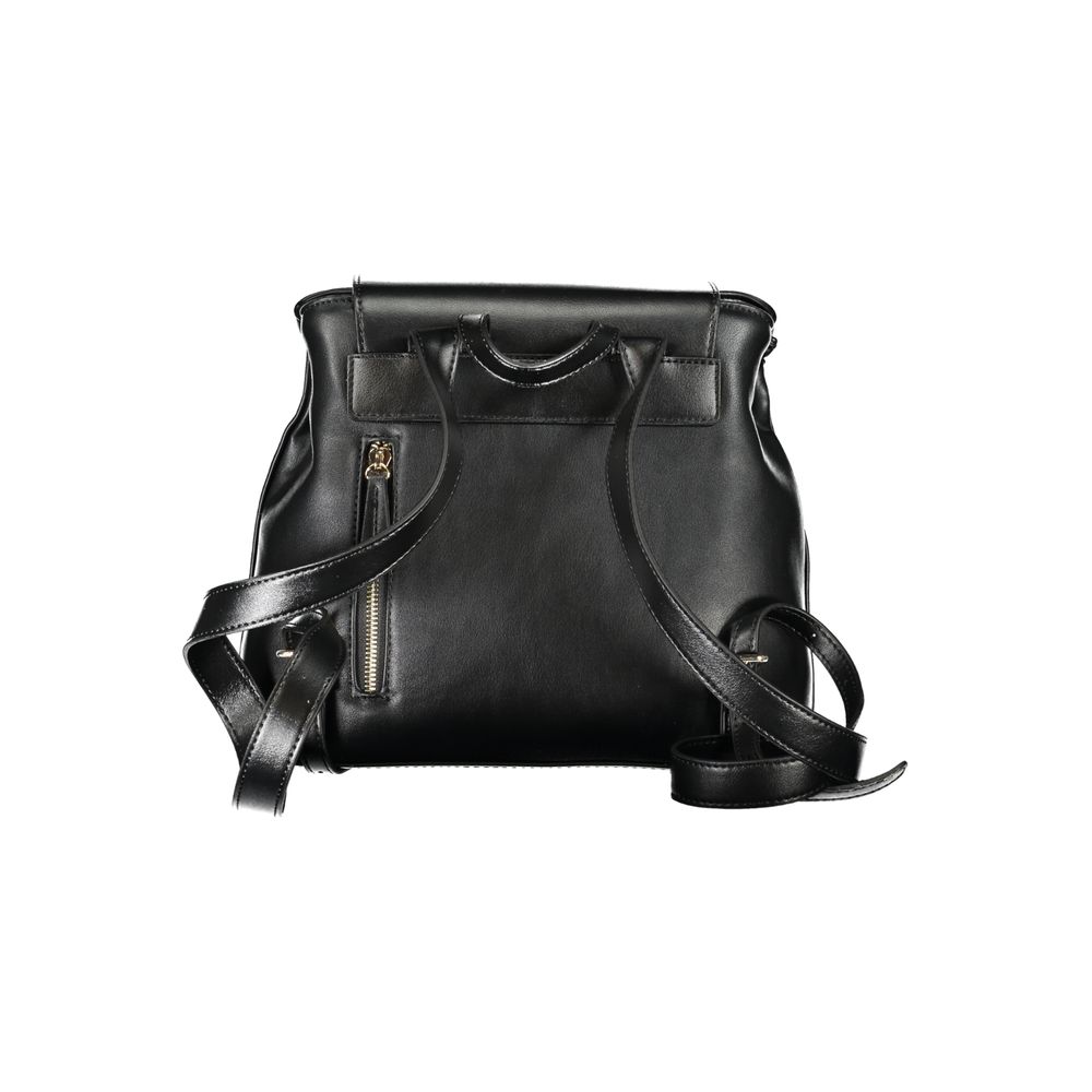 Mario Valentino Black Polyurethane Women Backpack - Image 2