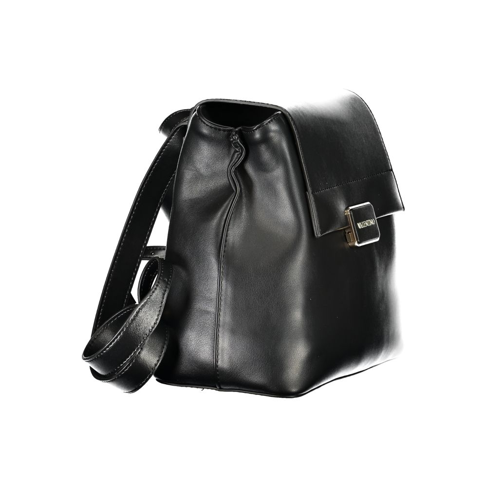 Mario Valentino Black Polyurethane Women Backpack - Image 3