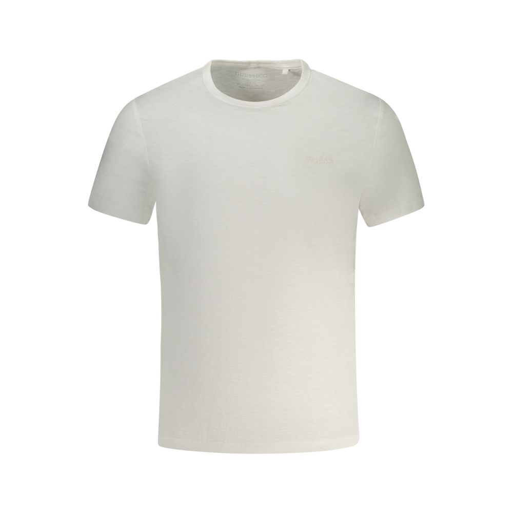 Guess Jeans White Cotton Men T-Shirt - Image 2
