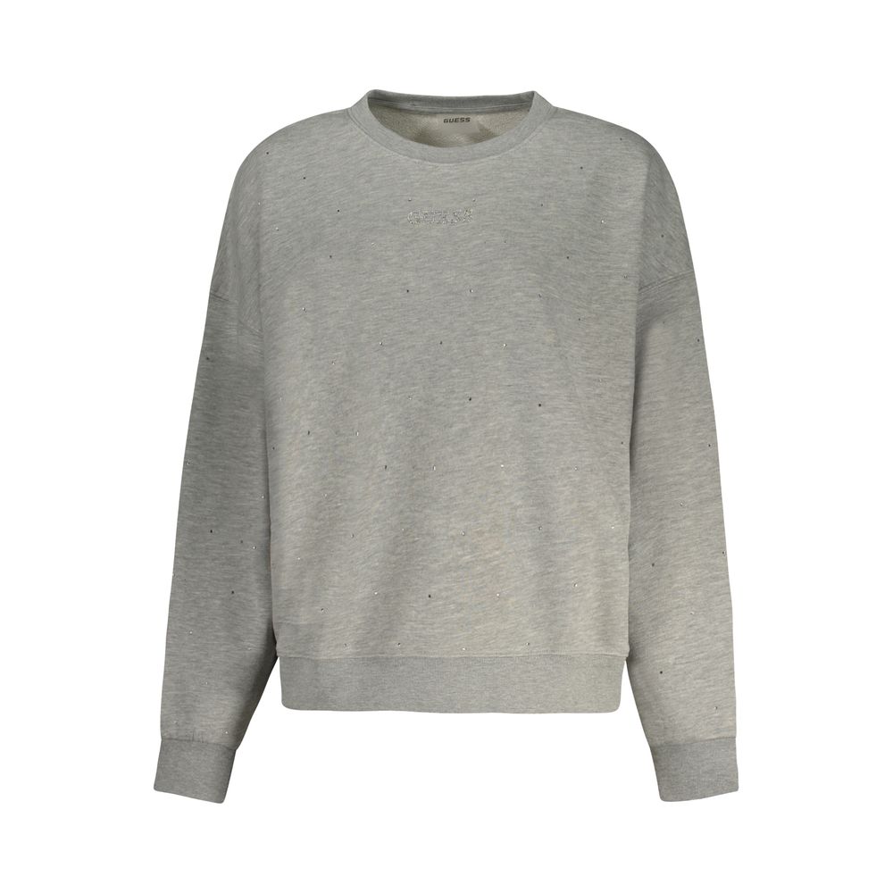 Guess Jeans Gray Cotton Women Sweater - Image 2