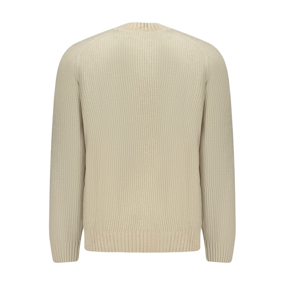 Hugo Boss Beige Cotton Men Sweater - Image 2