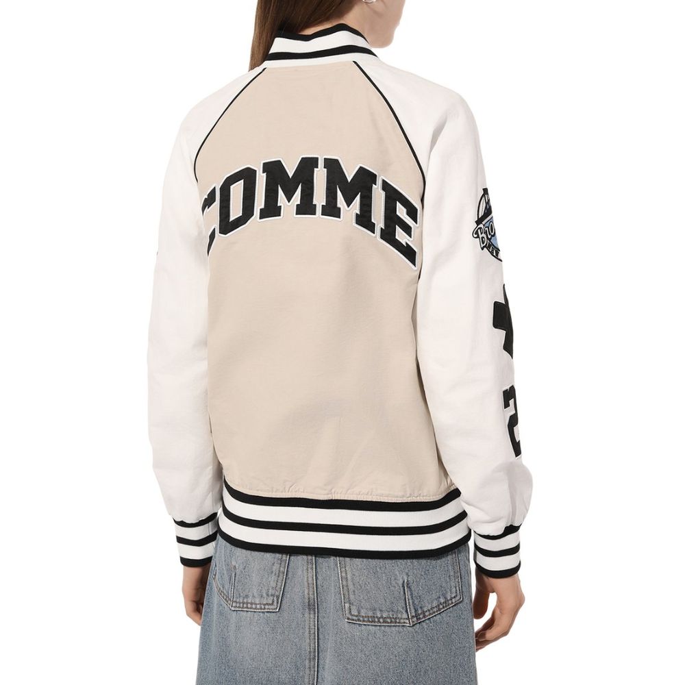 Comme Des Fuckdown Beige Cotton Jackets & Coat - Image 2