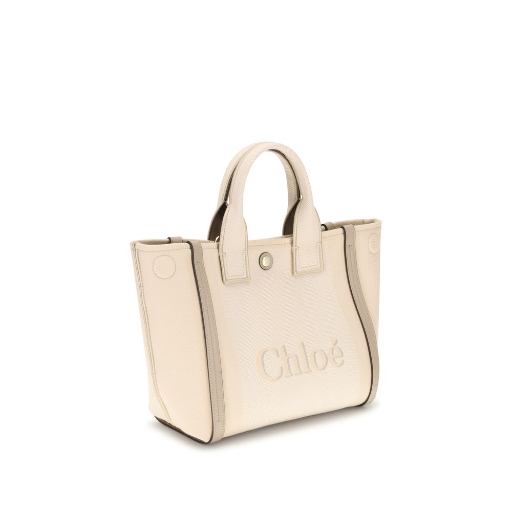 Chloé Beige Cotton Handbag - Image 3