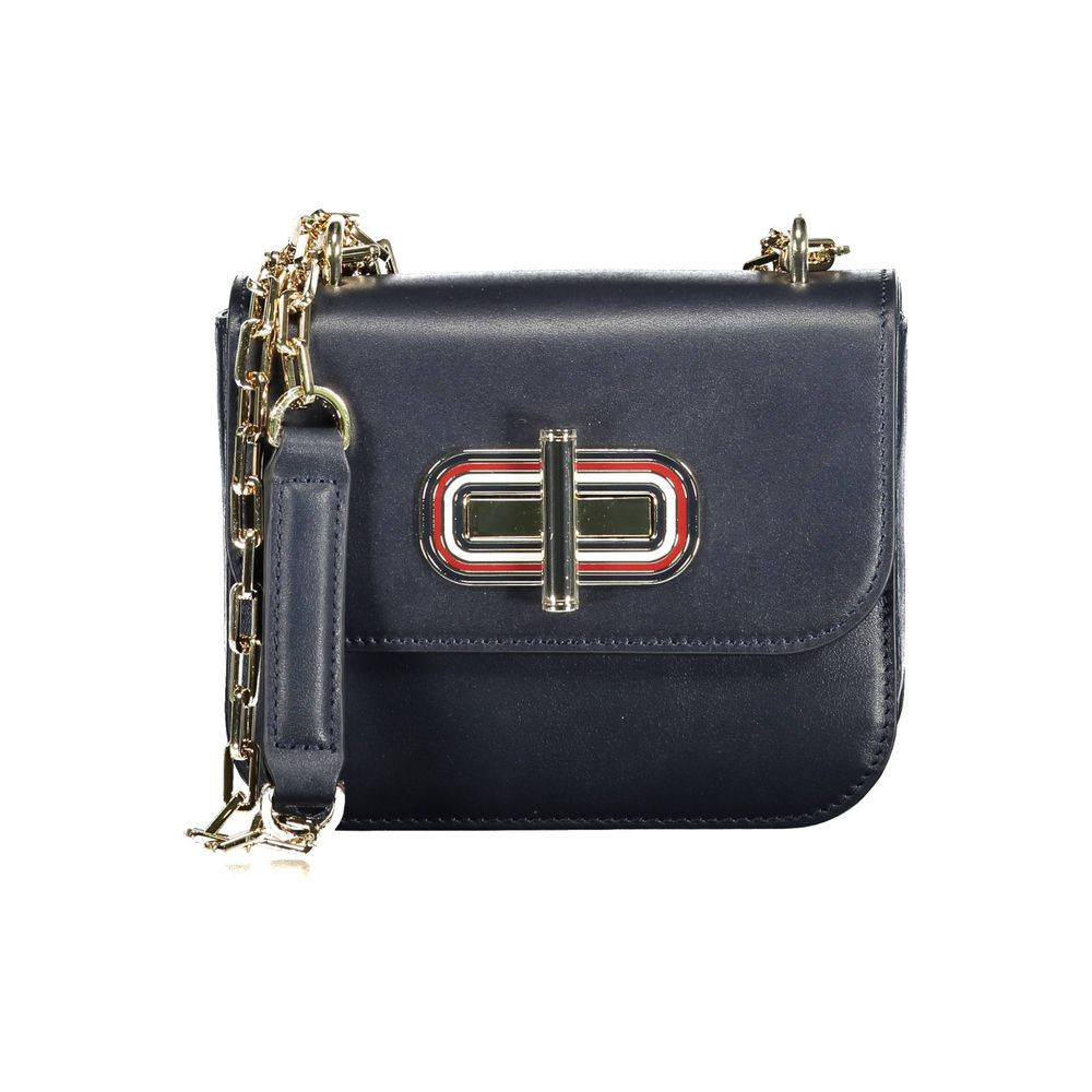 Tommy Hilfiger Blue Leather Handbag