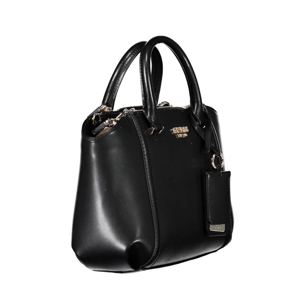 Guess Jeans Nero Poliuretano Women Handbag - Image 3