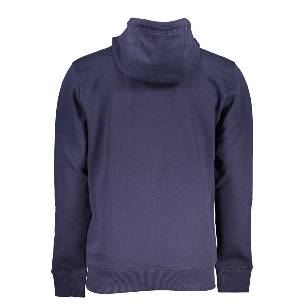 Tommy Hilfiger Blue Cotton Men's Hoodie - Image 2