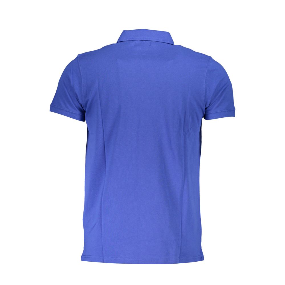 Cavalli Class Blue Cotton Men Polo Shirt - Image 2