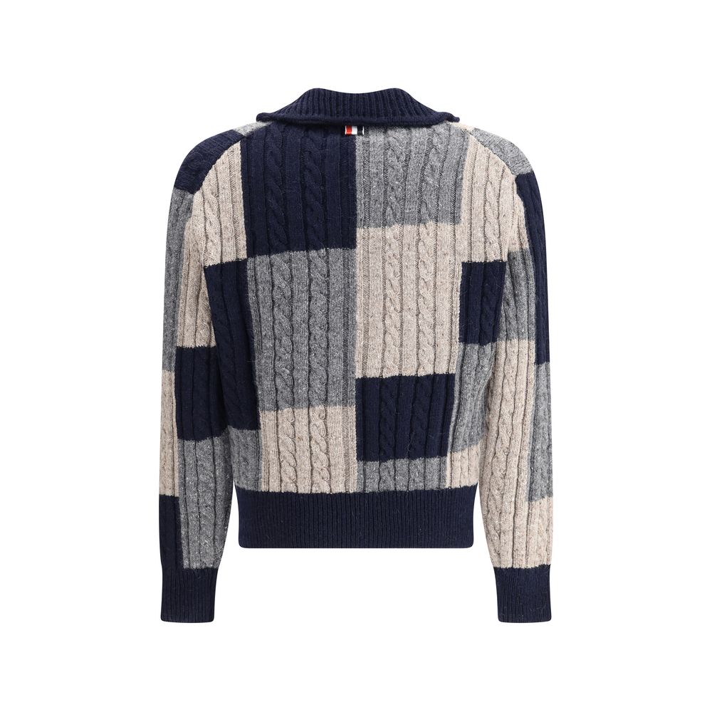 Thom Browne Multicolor Wool Cardigan - Image 2