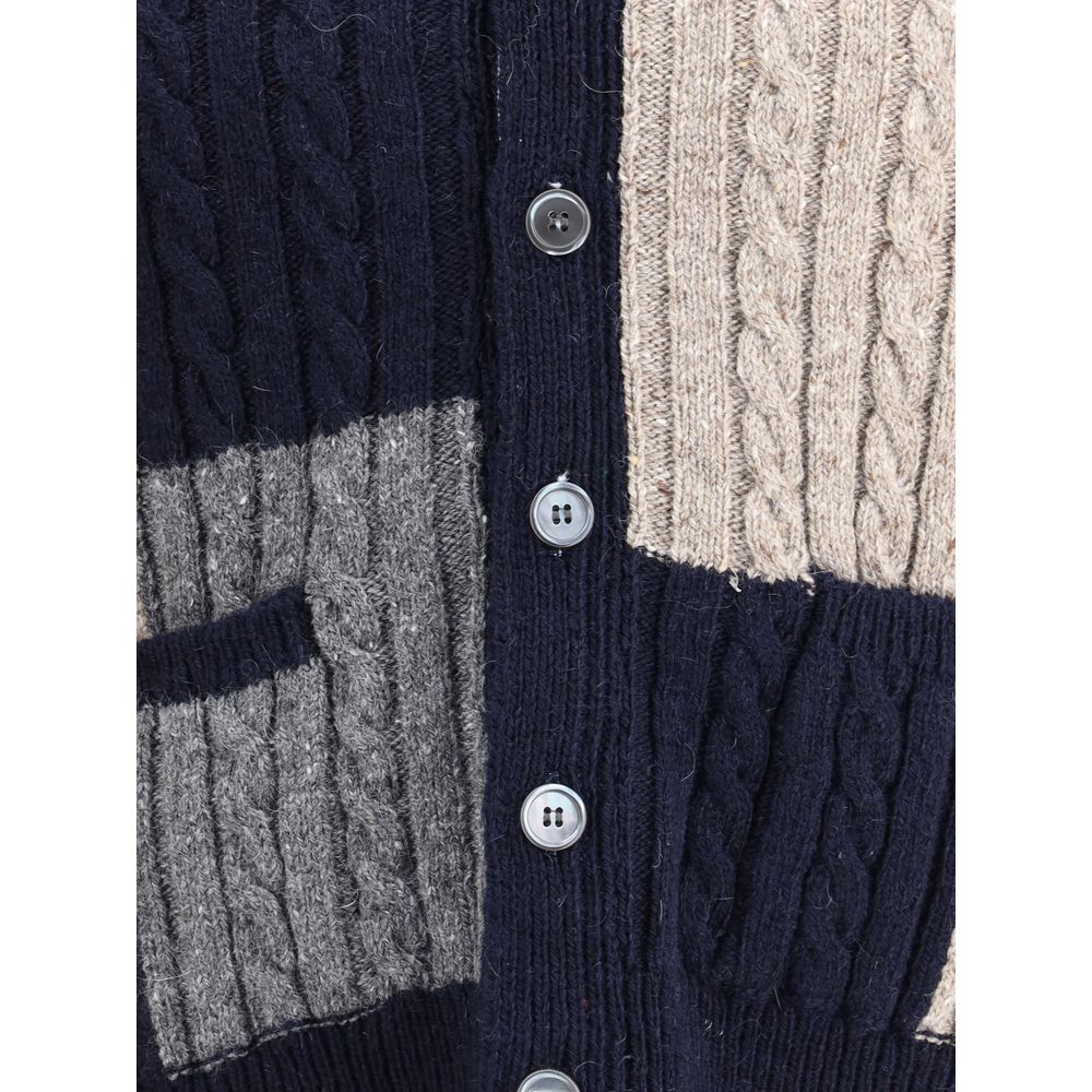 Thom Browne Multicolor Wool Cardigan - Image 3