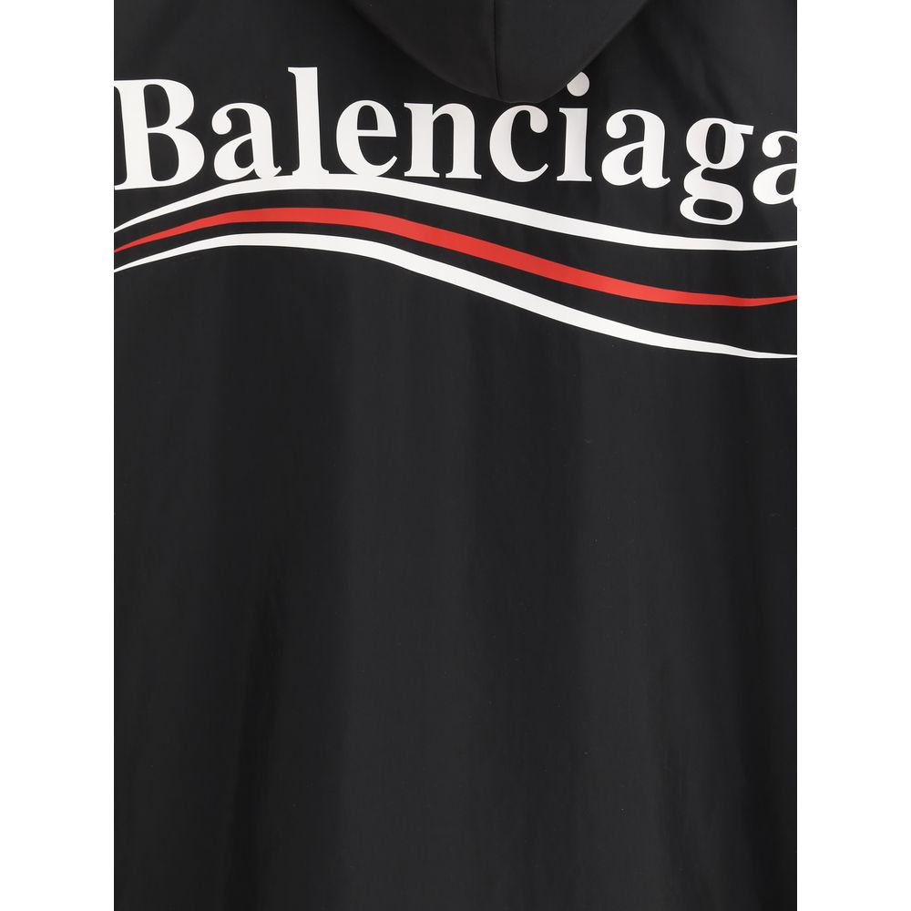 Balenciaga Black Polyester Shell Jacket - Image 4