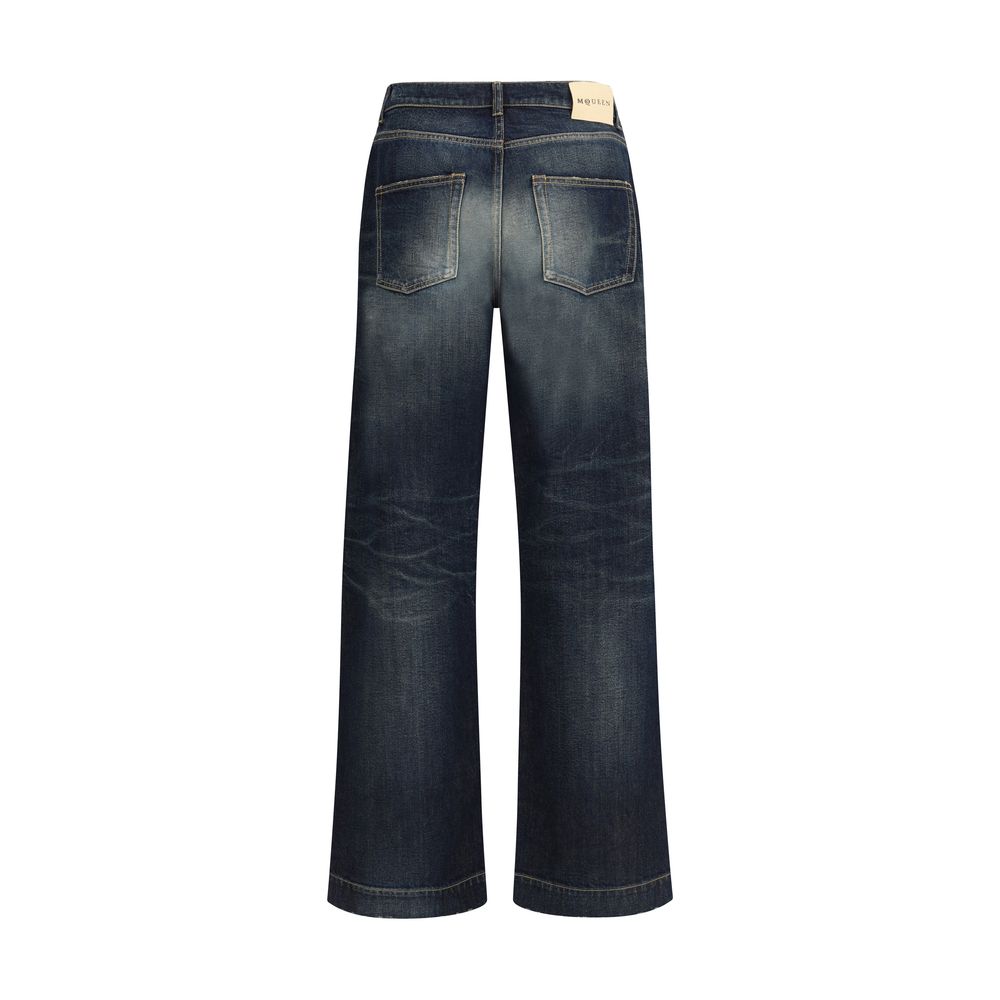 Alexander McQueen Blue Cotton Jeans Denim - Image 2