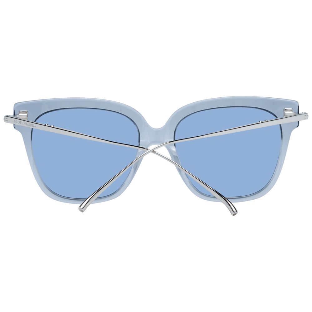 Scotch & Soda Blue Acetate Sunglasses - Image 3