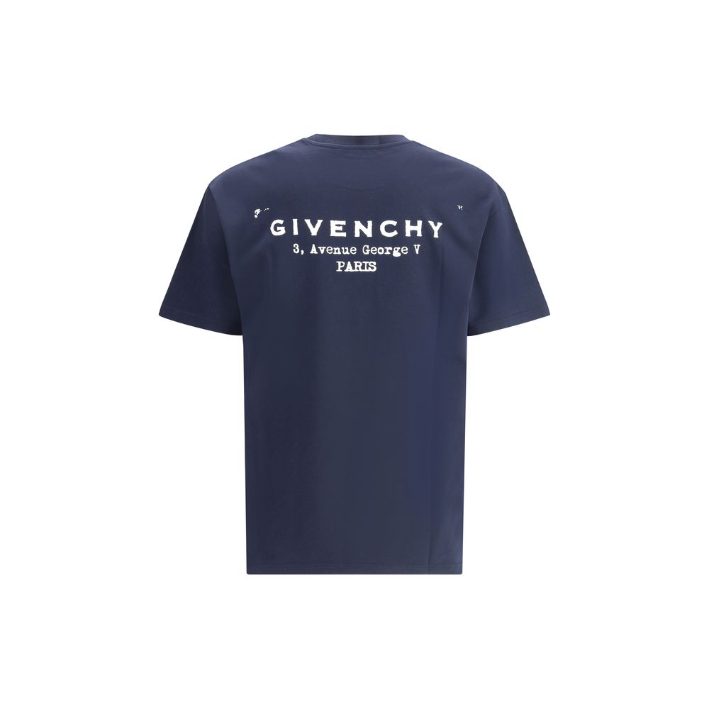 Givenchy Blue Cotton T-Shirt - Image 2