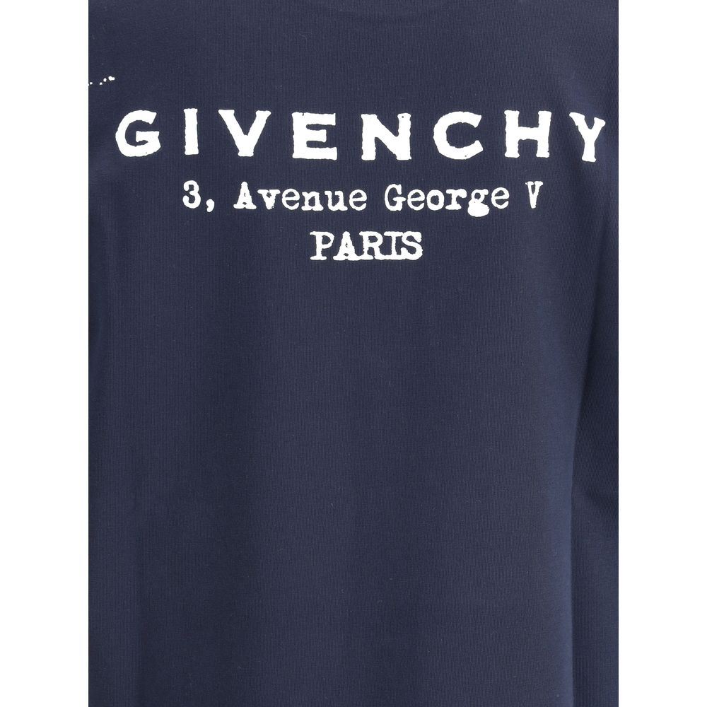 Givenchy Blue Cotton T-Shirt - Image 3