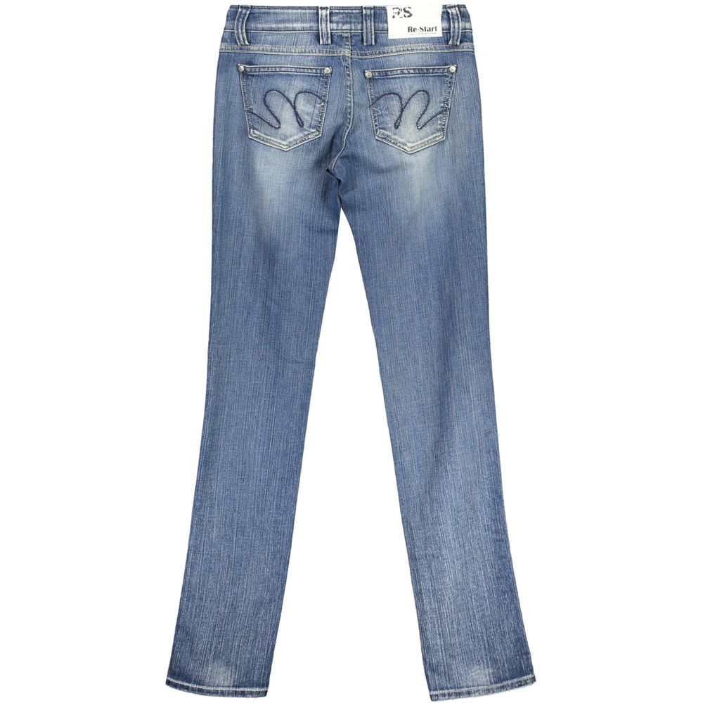 RE-START Azzurro Cotton Women Jeans - Image 2