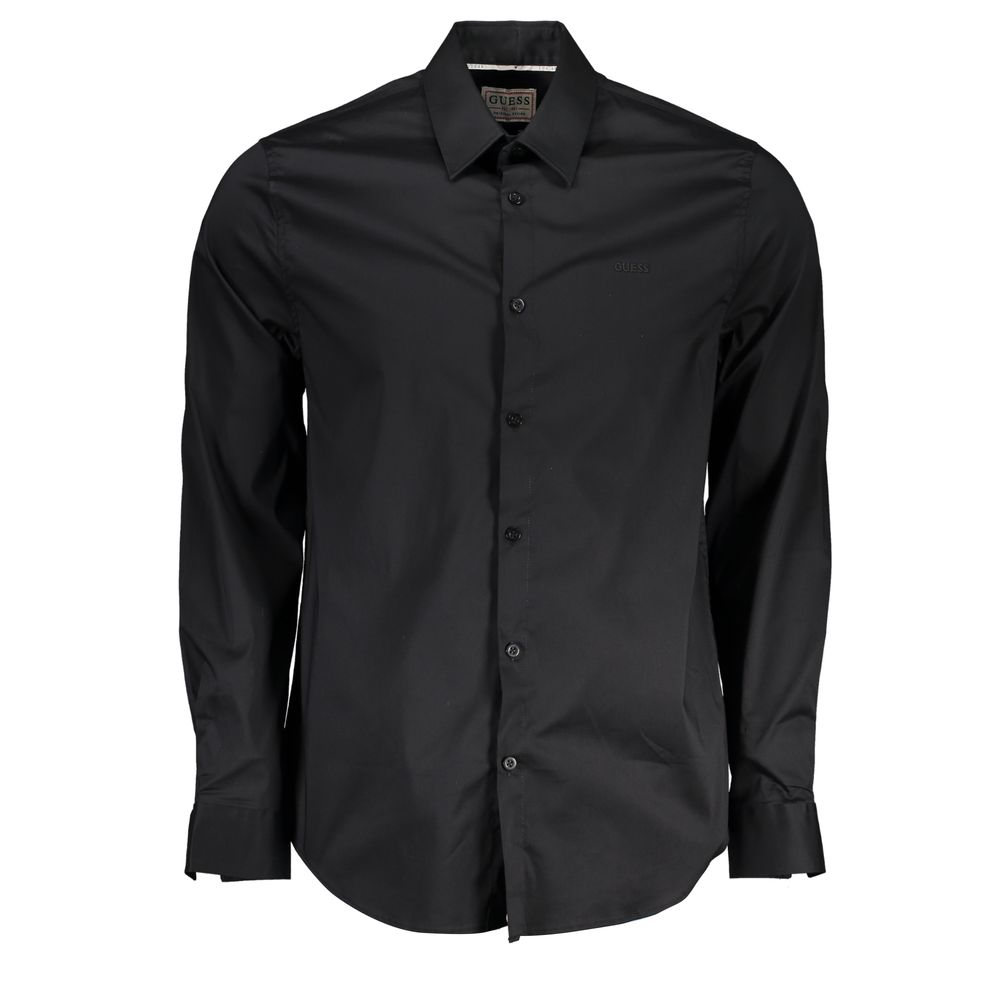 Guess Jeans Black Cotton Men's Shirt