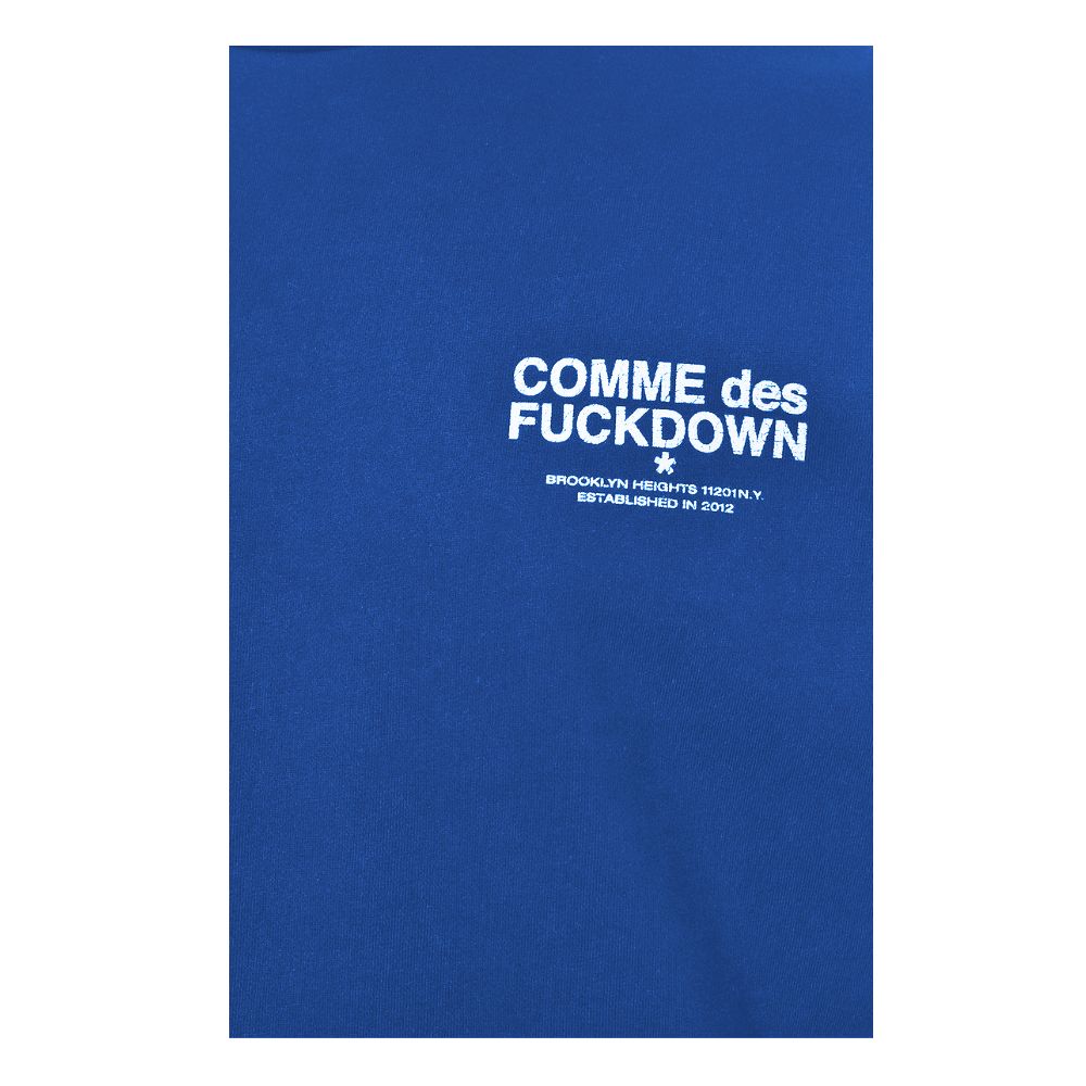 Comme Des Fuckdown Blue Cotton Sweater - Image 4
