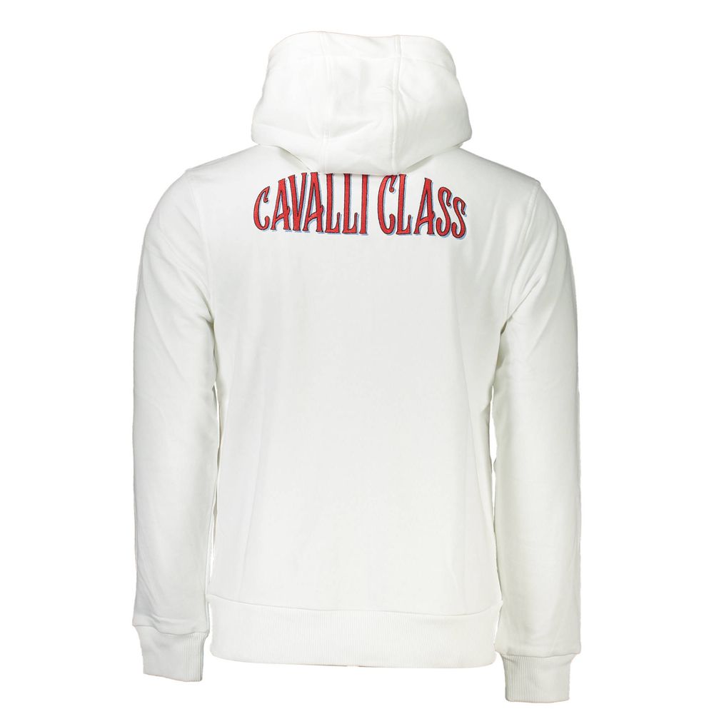 Cavalli Class White Cotton Sweatshirt - Image 2