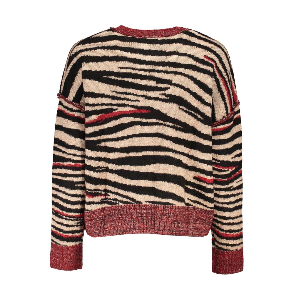 Desigual Rosso Polyester Women Sweater Turtleneck - Image 2