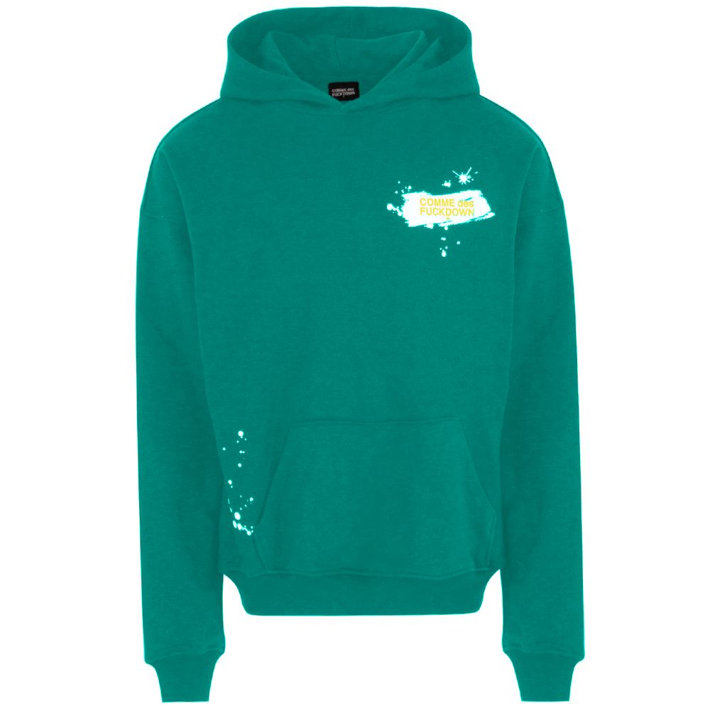 Comme Des Fuckdown Green Cotton Sweater