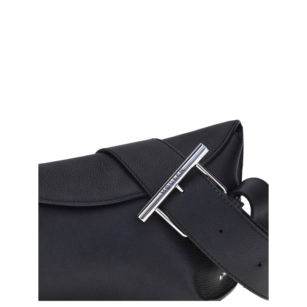 Alexander McQueen Black Calf Leather Bos Taurus Shoulder Bag - Image 4