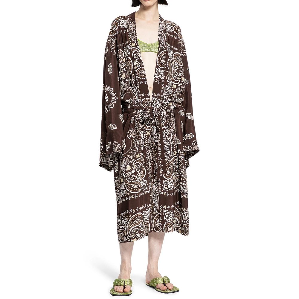 The Attico Printed Viscose Twill Kaftan Dress - Image 2