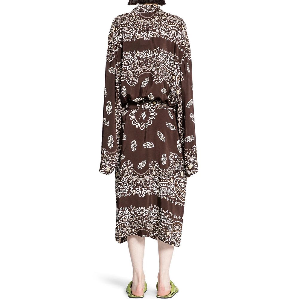 The Attico Printed Viscose Twill Kaftan Dress - Image 3