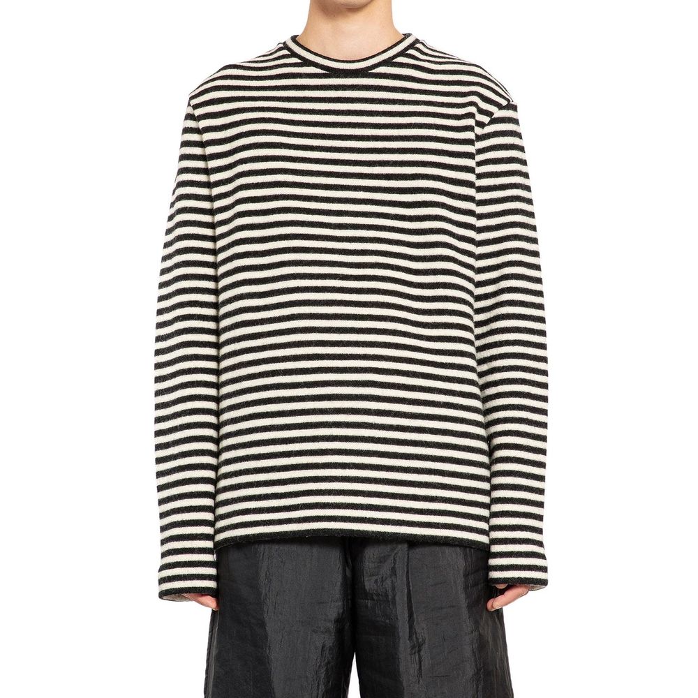 Jil Sander Striped Wool Compact Jersey T-Shirt - Image 2