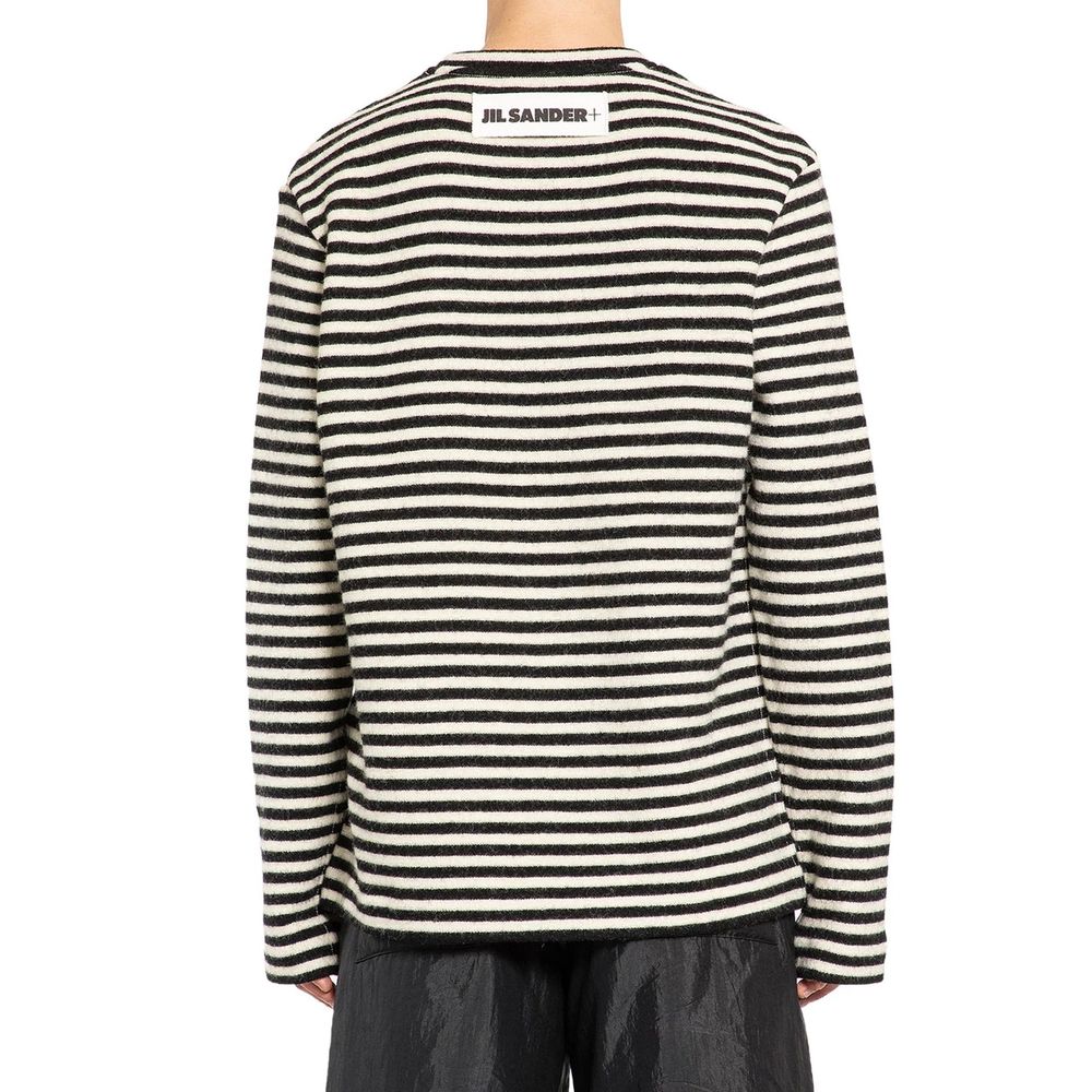 Jil Sander Striped Wool Compact Jersey T-Shirt - Image 3
