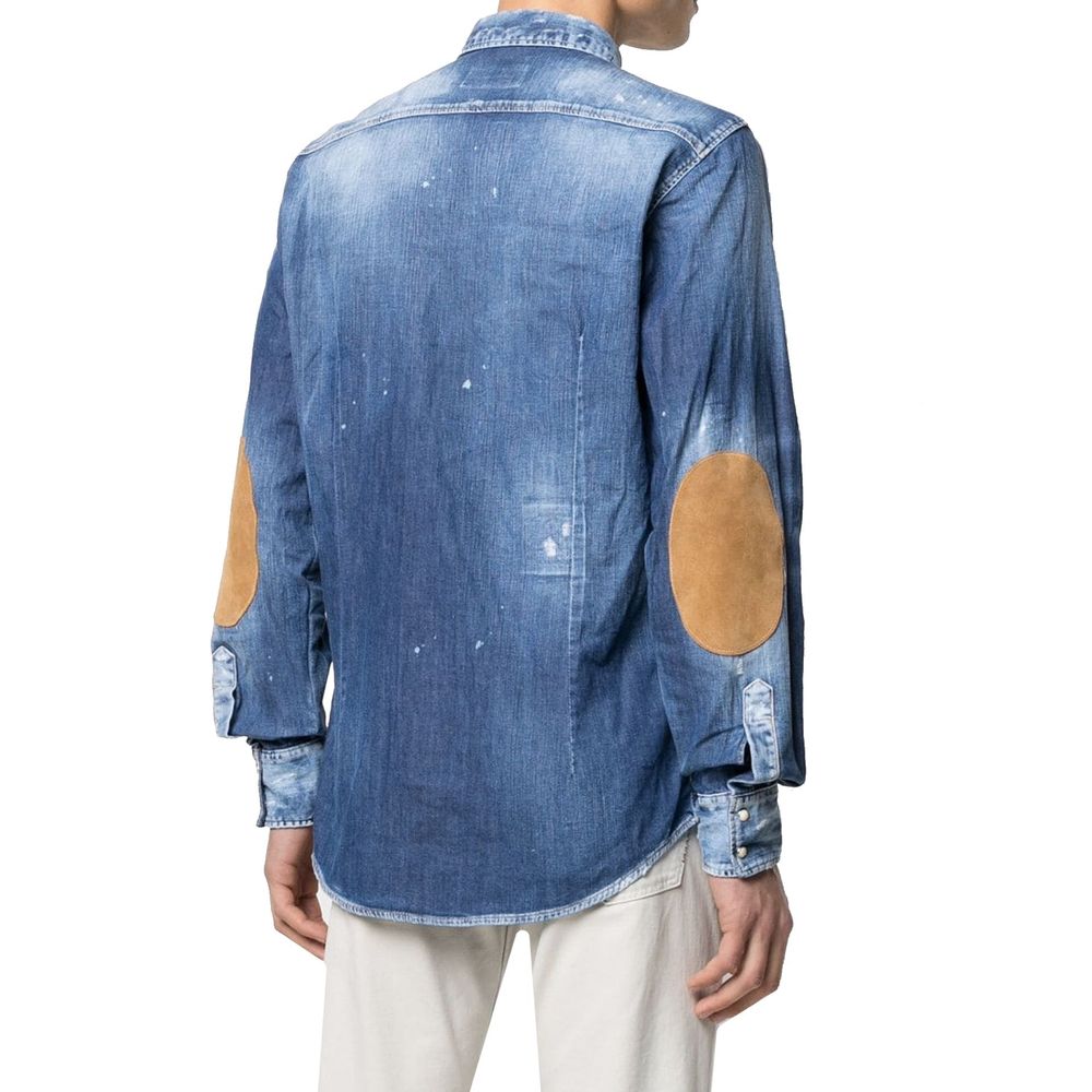 Dsquared² Distressed Effect Denim Shirt - Image 3