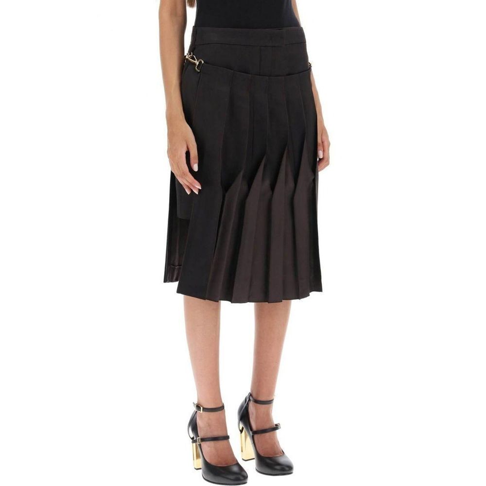 Fendi Cotton And Silk Washed Skirt - Image 2