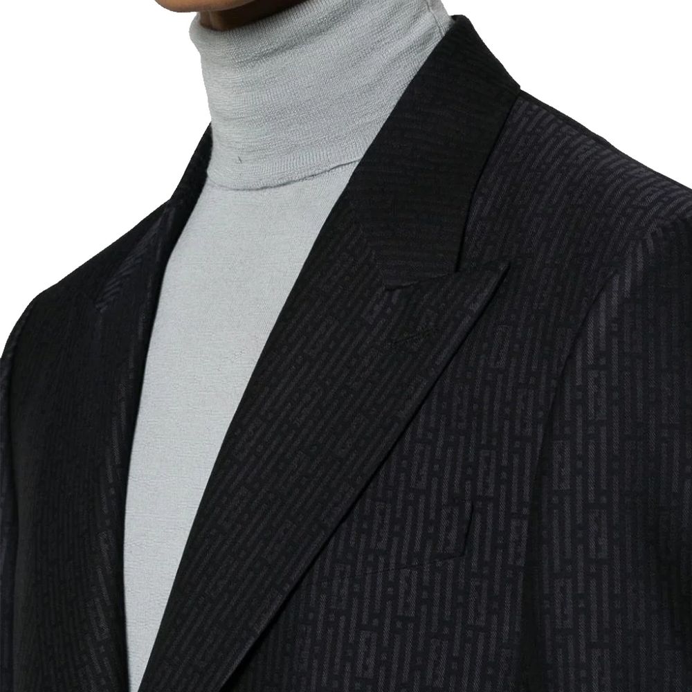 Fendi FF Motif Wool Jacket - Image 4