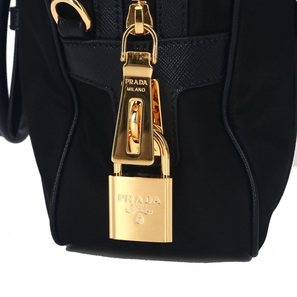 Prada Logo Nylon Top Hand Bag - Image 4