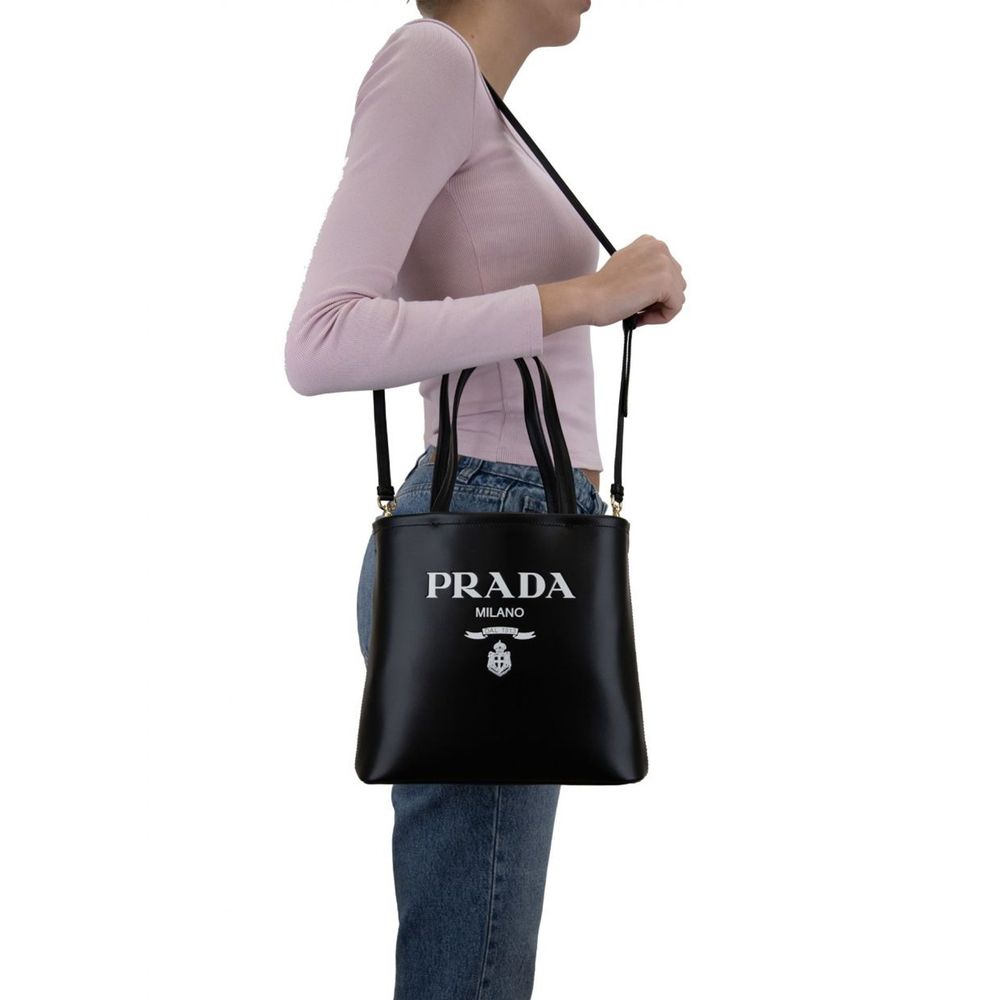 Prada Logo Leather Tote bag - Image 4