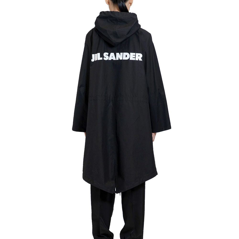Jil Sander Mid-Length Cotton Hooded Parka - Image 3