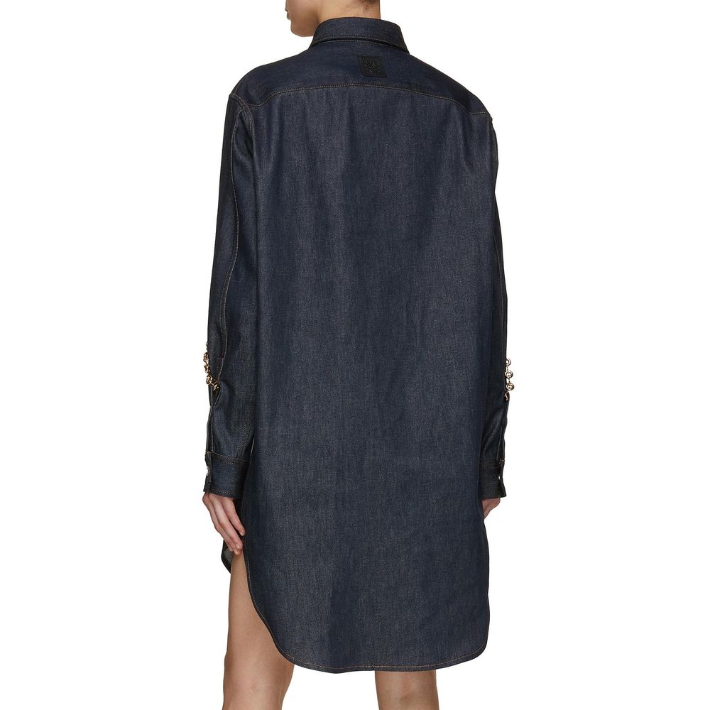 Loewe Denim Chain Shirt Dress - Image 3