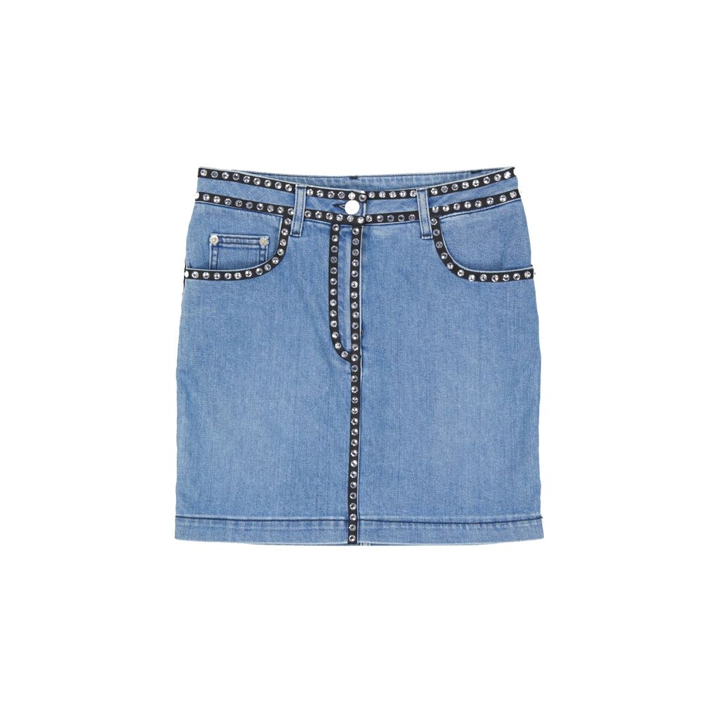 Moschino Couture Cotton Denim Skirt