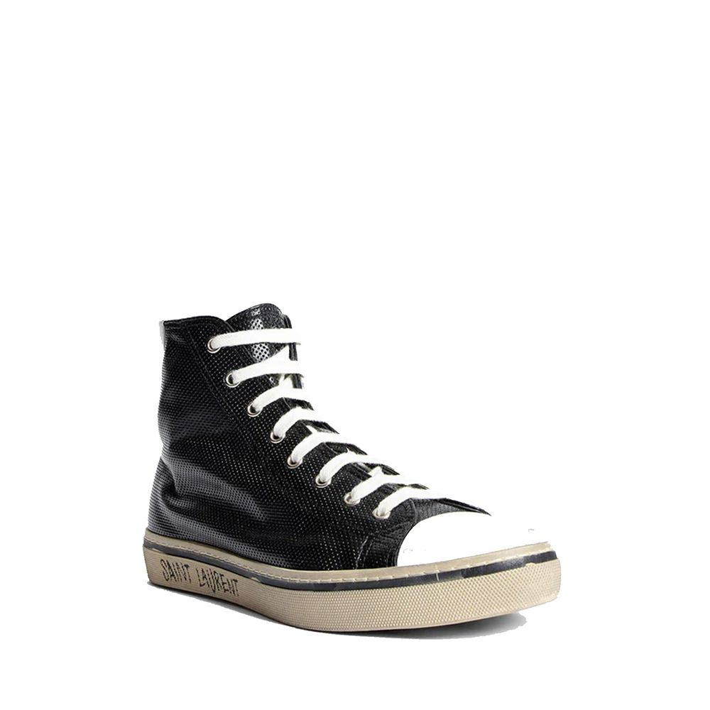Saint Laurent Malibu Leather Sneakers - Image 2