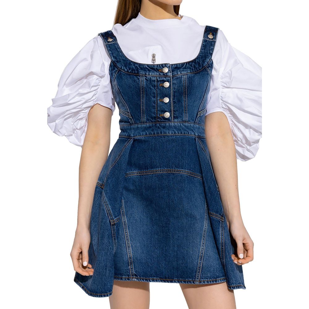 Alexander McQueen Denim Mini Dress - Image 2
