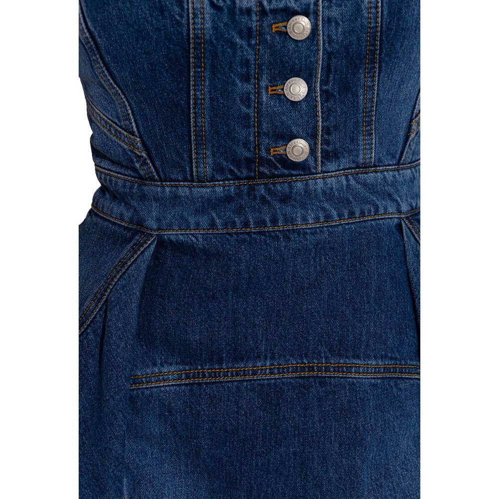 Alexander McQueen Denim Mini Dress - Image 4