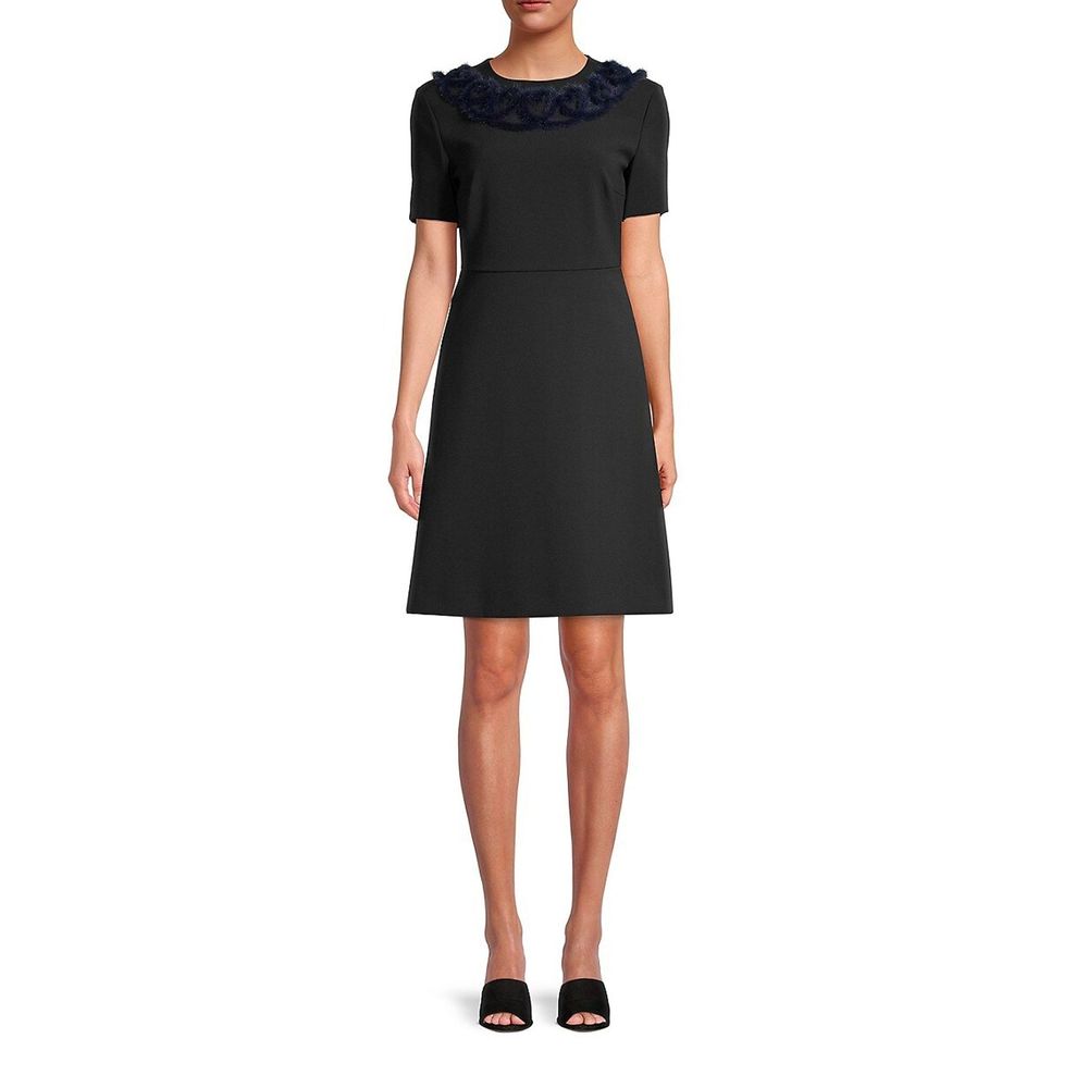 Fendi Knitted Mink Collar Dress - Image 2