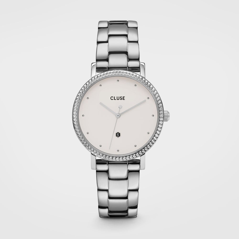 Cluse Silver Stainless Steel Dress Watch