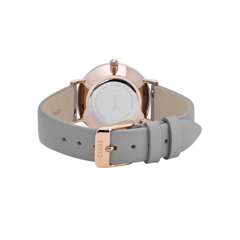 Cluse Gray Leather Watch - Image 2