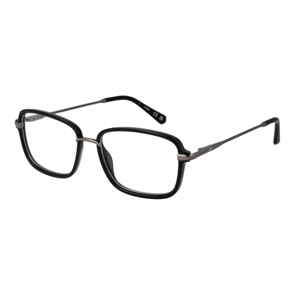 Guess Black Stainless Steel Glasses (Frames)