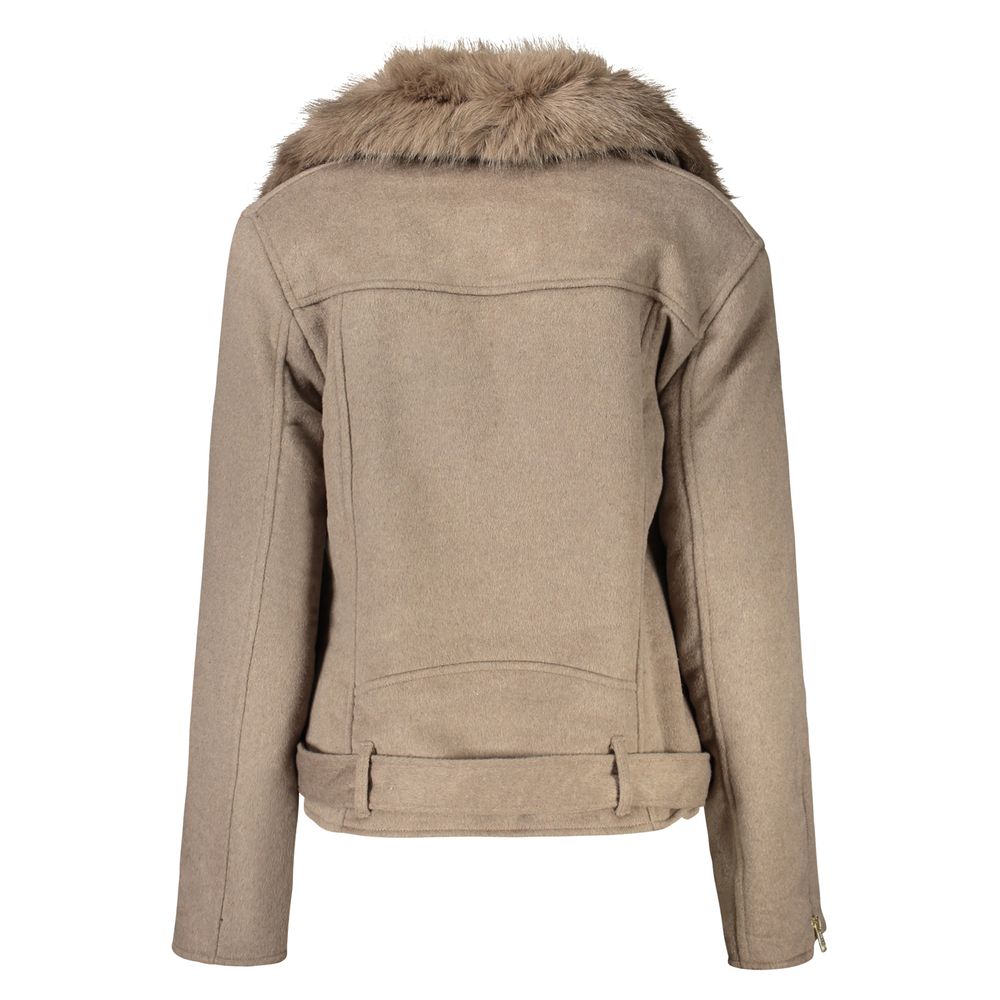 Guess Jeans Beige Cotton Jackets & Coat - Image 2