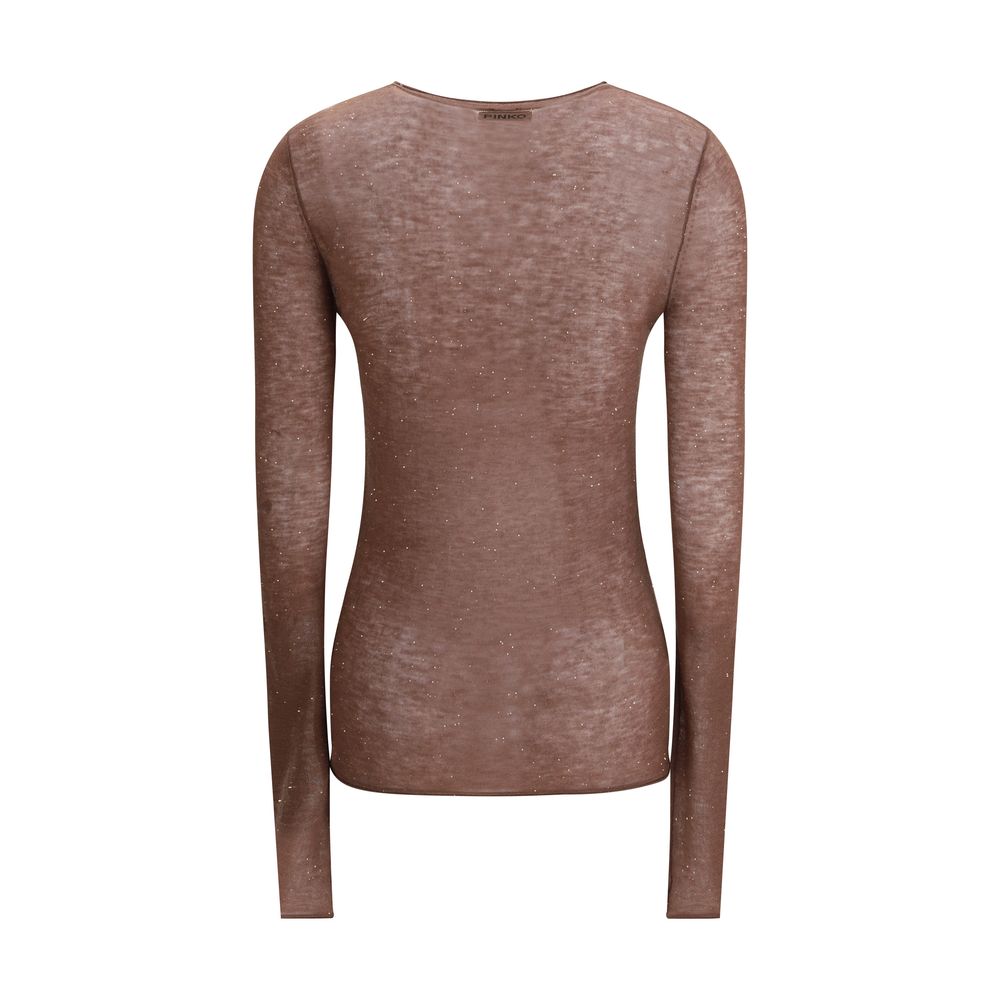 PINKO Brown Wool Sweatshirt - Image 2