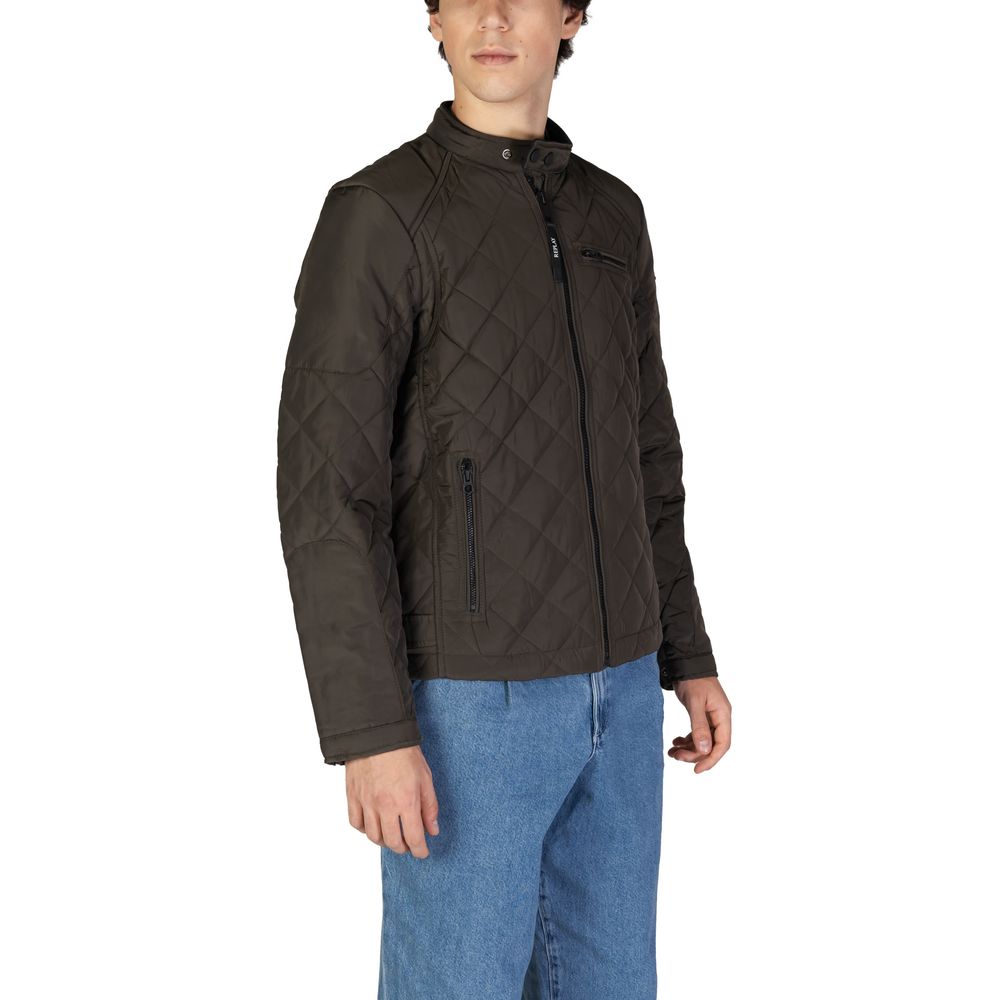 Replay Green Polyamide Jackets & Coat - Image 4